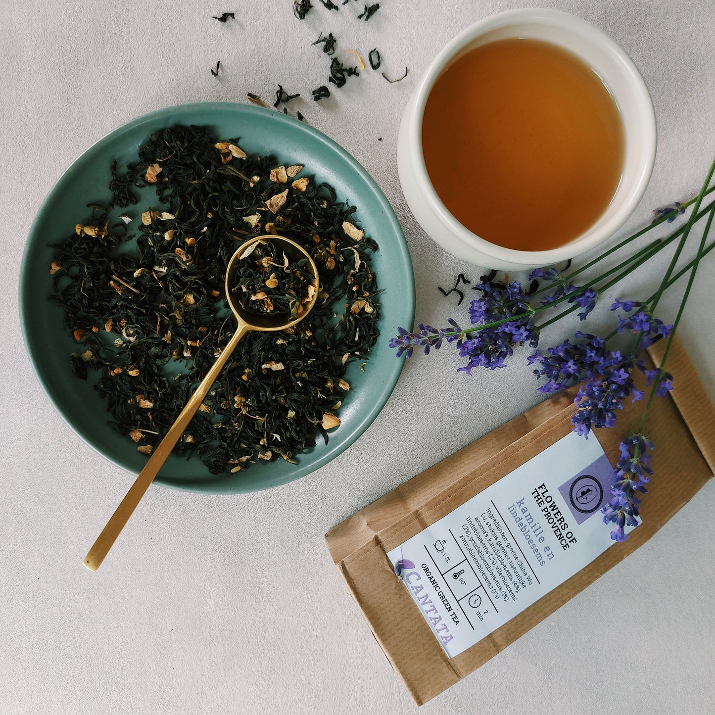 Groene thee Flowers of the Provence