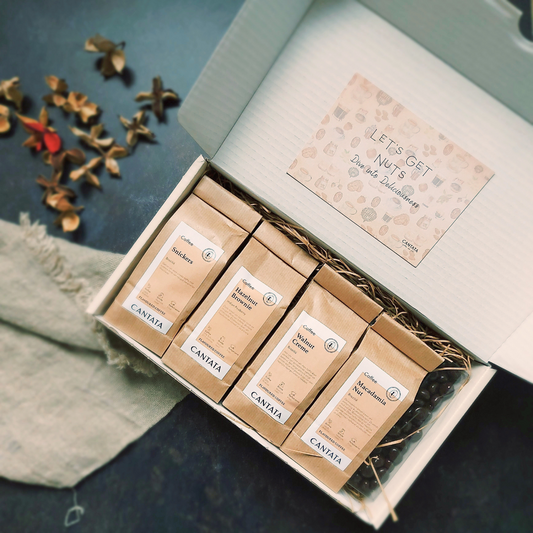 Lets Get Nuts - flavoured koffie cadeaupakket