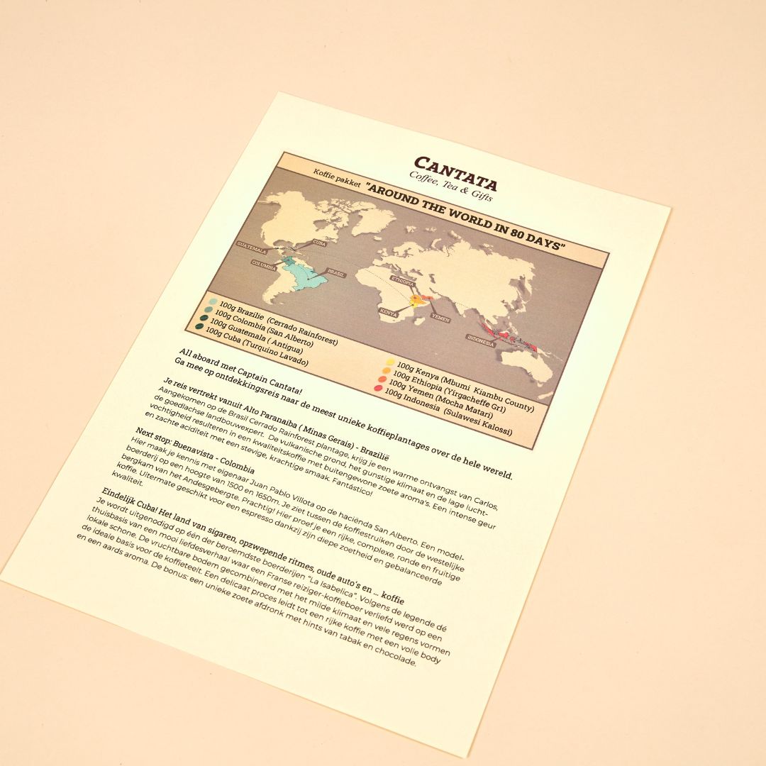 Around the World in 80 Days - ontdekkingspakket koffie